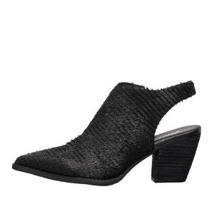 ANTELOPE textured HELA leather slingback booties size 38